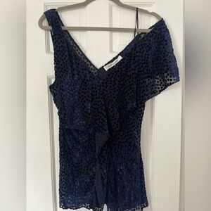 Diane von Furstenberg Polka Dot Blouse – Viscose/Silk